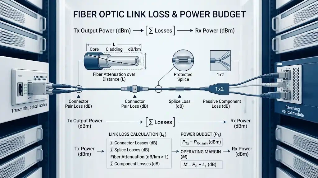Як розрахувати втрати волокна та перевірити бюджет потужності